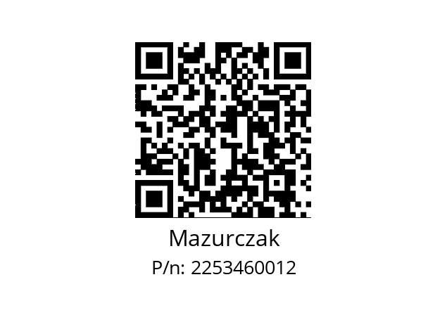   Mazurczak 2253460012