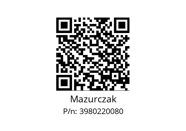   Mazurczak 3980220080