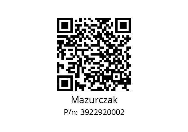   Mazurczak 3922920002