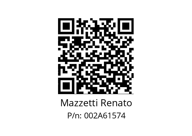   Mazzetti Renato 002A61574