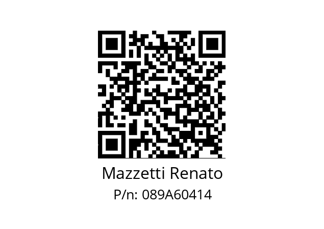   Mazzetti Renato 089A60414