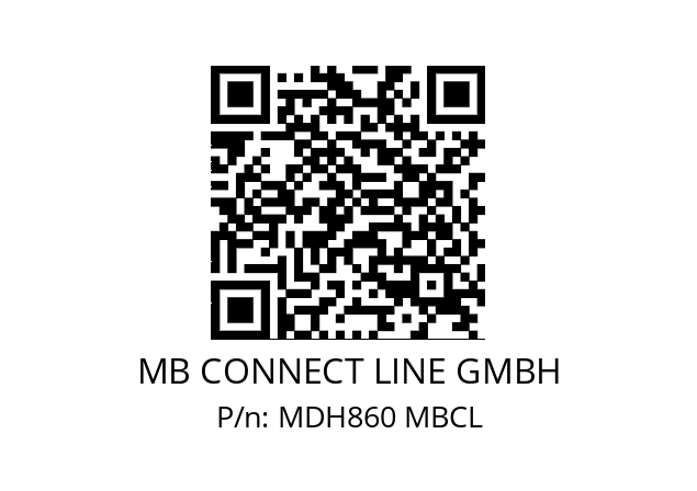   MB CONNECT LINE GMBH MDH860 MBCL