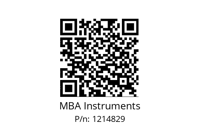   MBA Instruments 1214829