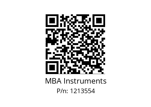   MBA Instruments 1213554