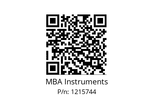   MBA Instruments 1215744