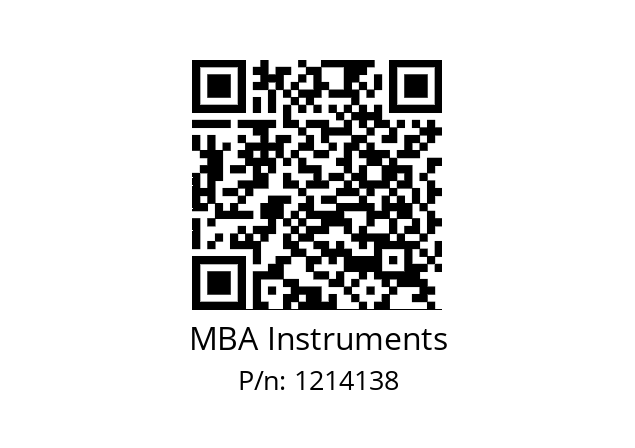   MBA Instruments 1214138