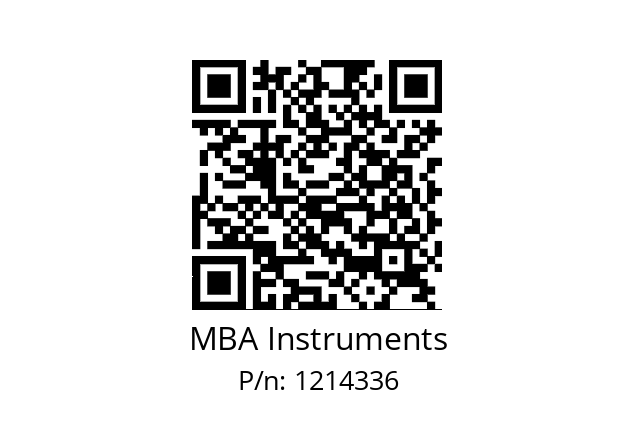   MBA Instruments 1214336