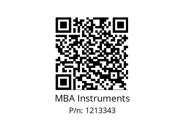   MBA Instruments 1213343