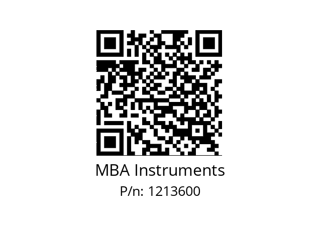   MBA Instruments 1213600