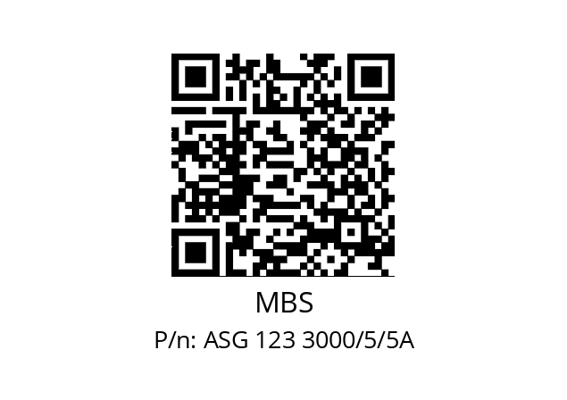   MBS ASG 123 3000/5/5A