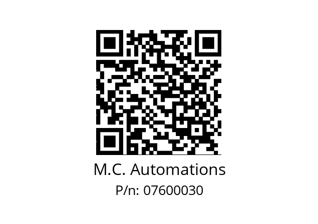   M.C. Automations 07600030