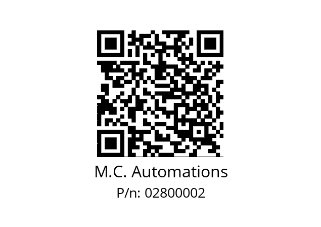   M.C. Automations 02800002