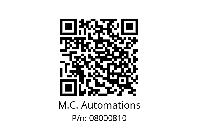   M.C. Automations 08000810