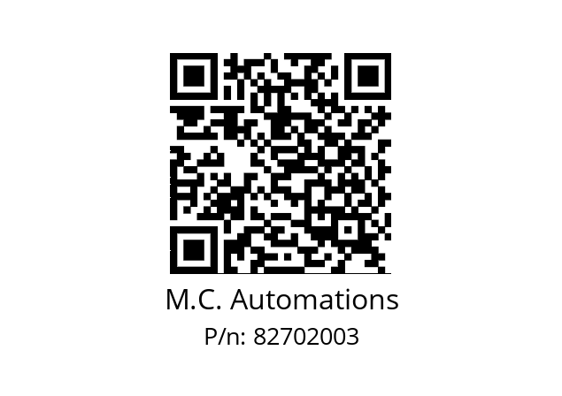   M.C. Automations 82702003