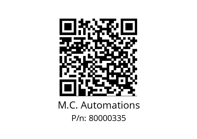   M.C. Automations 80000335