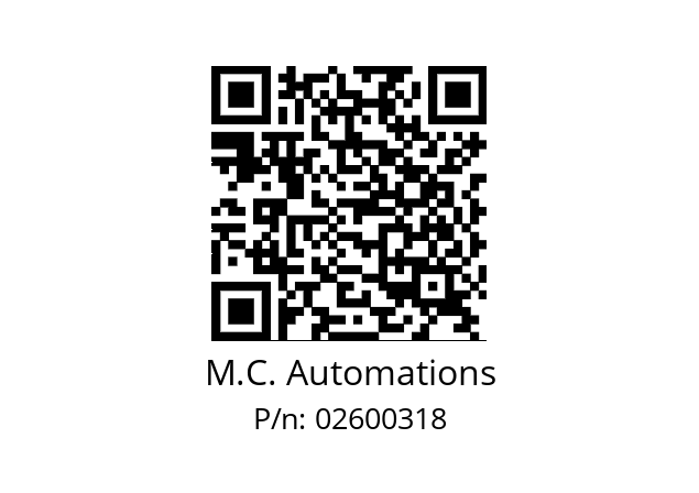   M.C. Automations 02600318