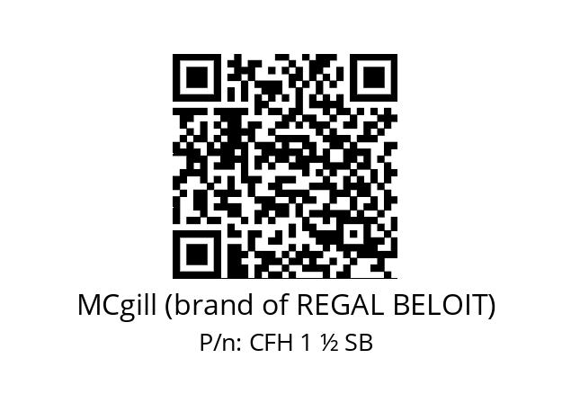   MCgill (brand of REGAL BELOIT) CFH 1 ½ SB