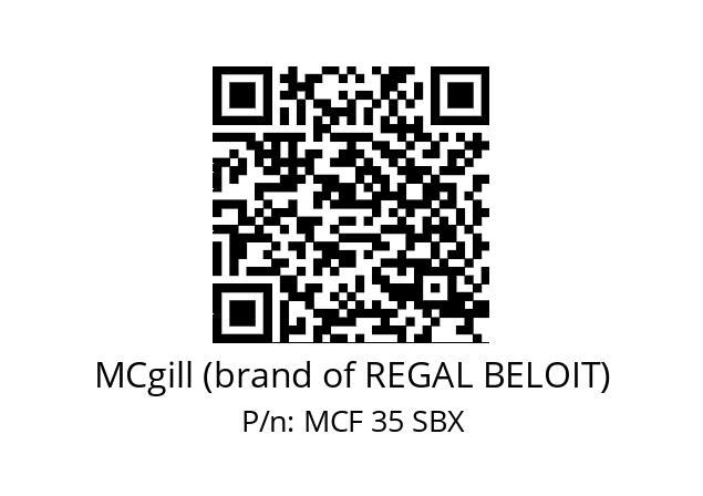   MCgill (brand of REGAL BELOIT) MCF 35 SBX