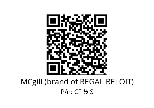   MCgill (brand of REGAL BELOIT) CF ½ S