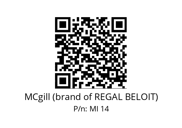   MCgill (brand of REGAL BELOIT) MI 14