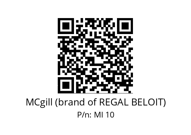   MCgill (brand of REGAL BELOIT) MI 10