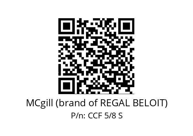   MCgill (brand of REGAL BELOIT) CCF 5/8 S