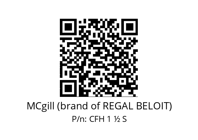   MCgill (brand of REGAL BELOIT) CFH 1 ½ S