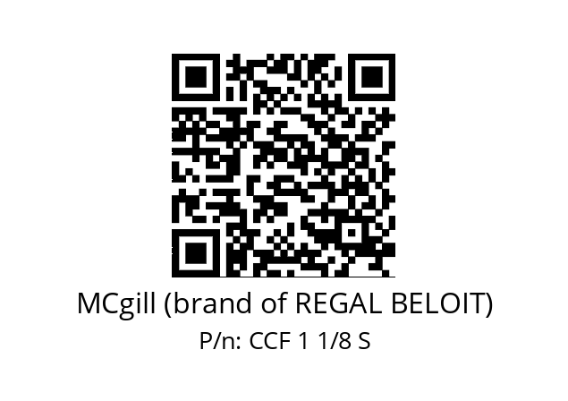   MCgill (brand of REGAL BELOIT) CCF 1 1/8 S