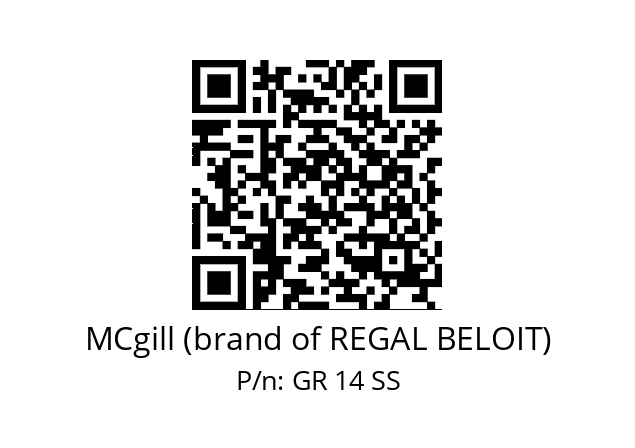   MCgill (brand of REGAL BELOIT) GR 14 SS