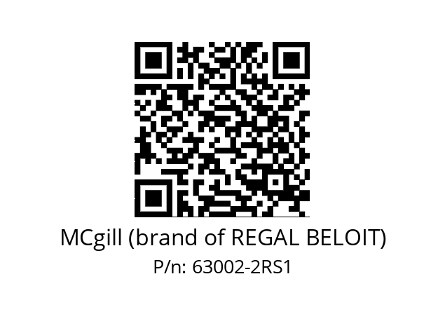   MCgill (brand of REGAL BELOIT) 63002-2RS1