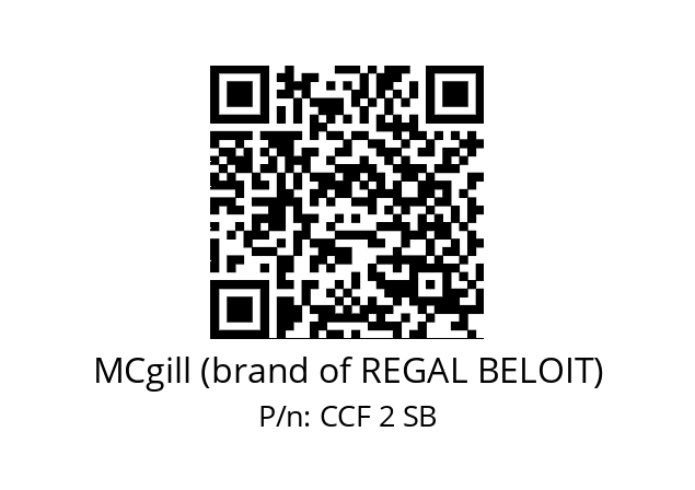   MCgill (brand of REGAL BELOIT) CCF 2 SB