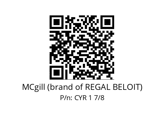   MCgill (brand of REGAL BELOIT) CYR 1 7/8