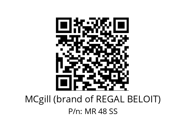   MCgill (brand of REGAL BELOIT) MR 48 SS