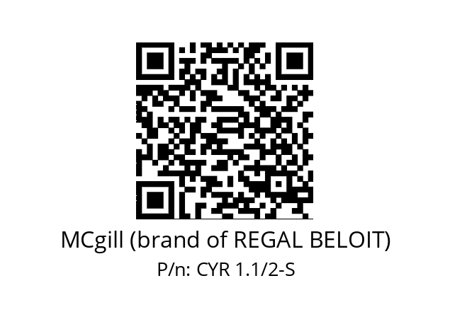   MCgill (brand of REGAL BELOIT) CYR 1.1/2-S