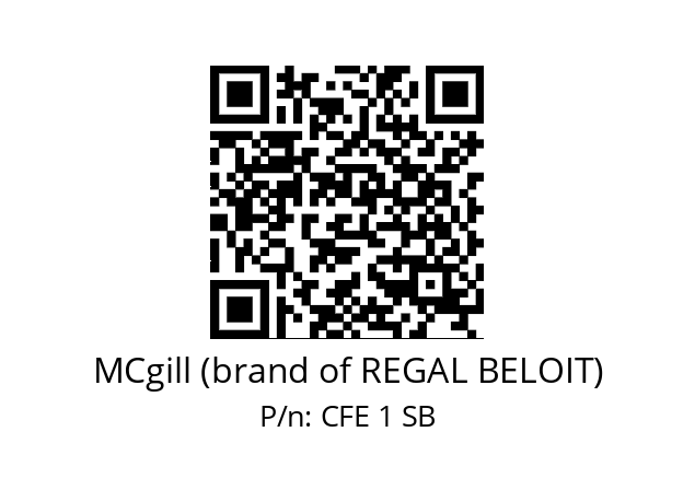   MCgill (brand of REGAL BELOIT) CFE 1 SB