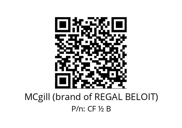   MCgill (brand of REGAL BELOIT) CF ½ B