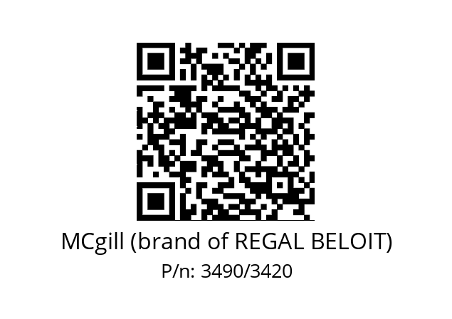   MCgill (brand of REGAL BELOIT) 3490/3420