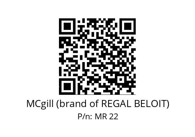   MCgill (brand of REGAL BELOIT) MR 22