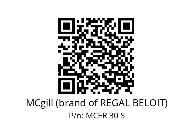   MCgill (brand of REGAL BELOIT) MCFR 30 S