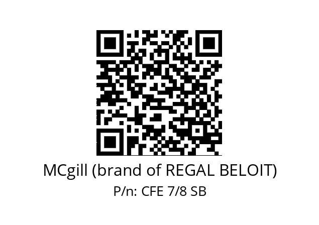   MCgill (brand of REGAL BELOIT) CFE 7/8 SB