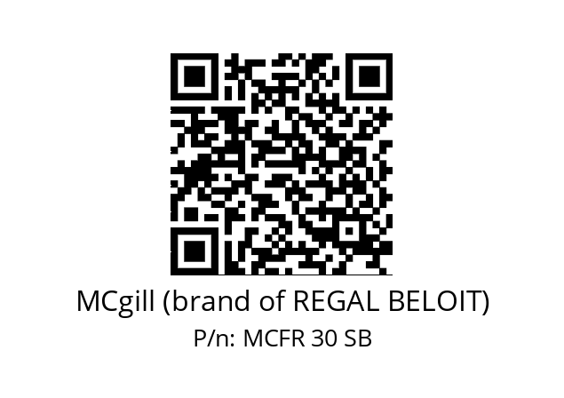   MCgill (brand of REGAL BELOIT) MCFR 30 SB