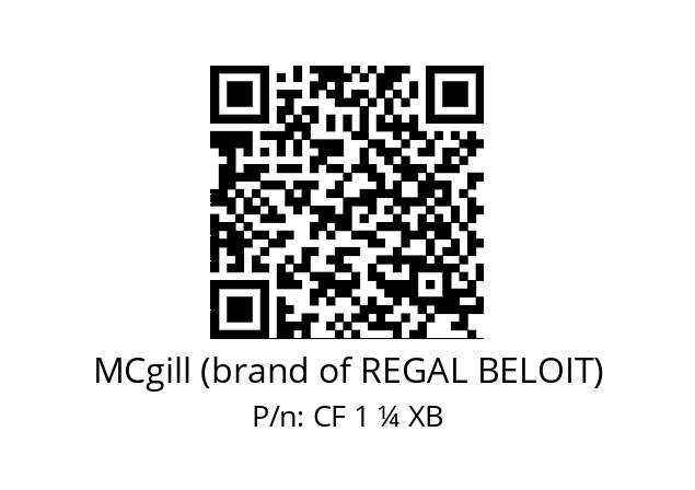   MCgill (brand of REGAL BELOIT) CF 1 ¼ XB