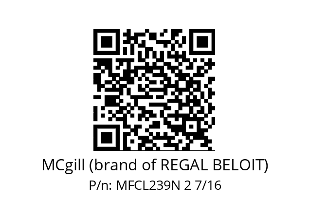   MCgill (brand of REGAL BELOIT) MFCL239N 2 7/16