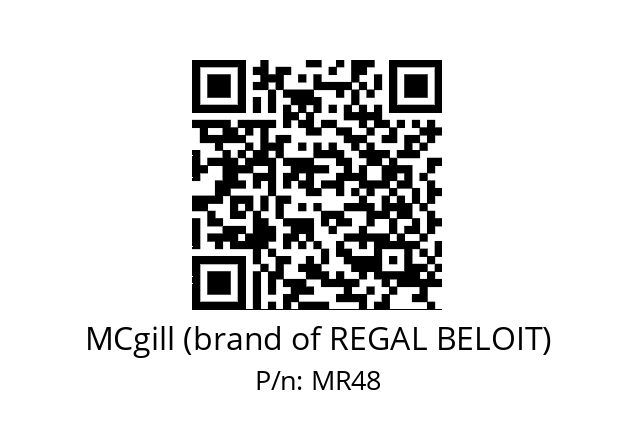   MCgill (brand of REGAL BELOIT) MR48