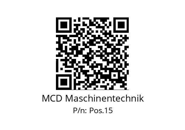   MCD Maschinentechnik Pos.15