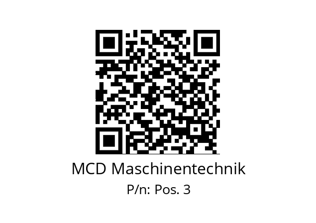   MCD Maschinentechnik Pos. 3