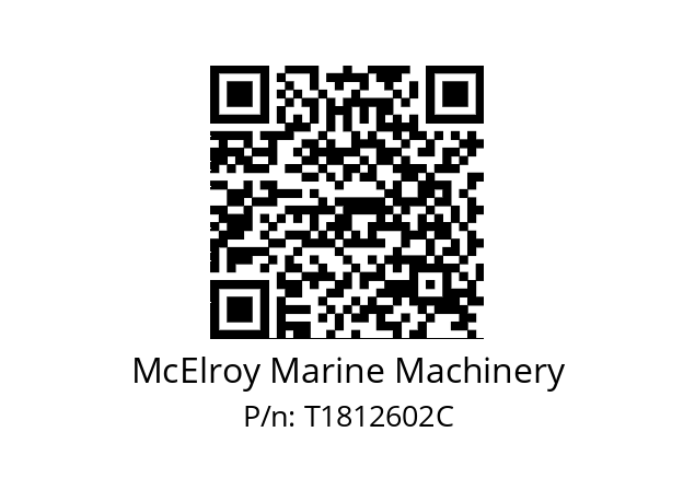   McElroy Marine Machinery T1812602C