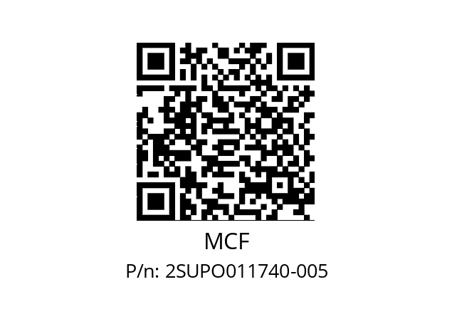   MCF 2SUPO011740-005