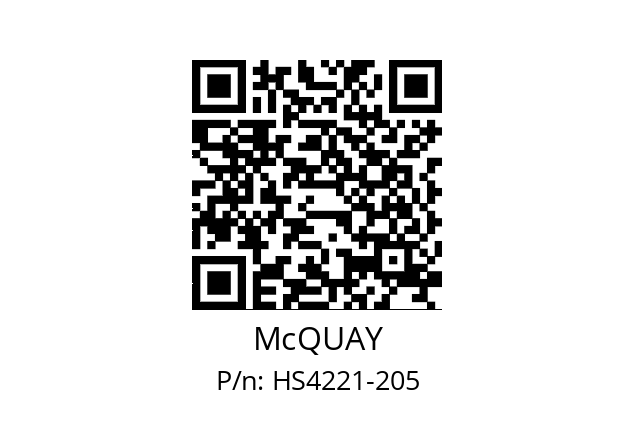   McQUAY HS4221-205