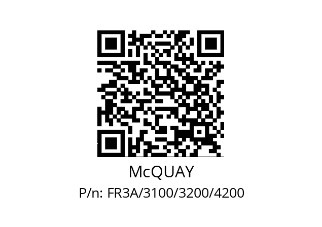   McQUAY FR3A/3100/3200/4200